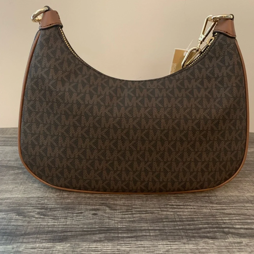 Michael Michael Kors Large Cora Shoulder Bag – Brown Monogram - Picture 2 of 9